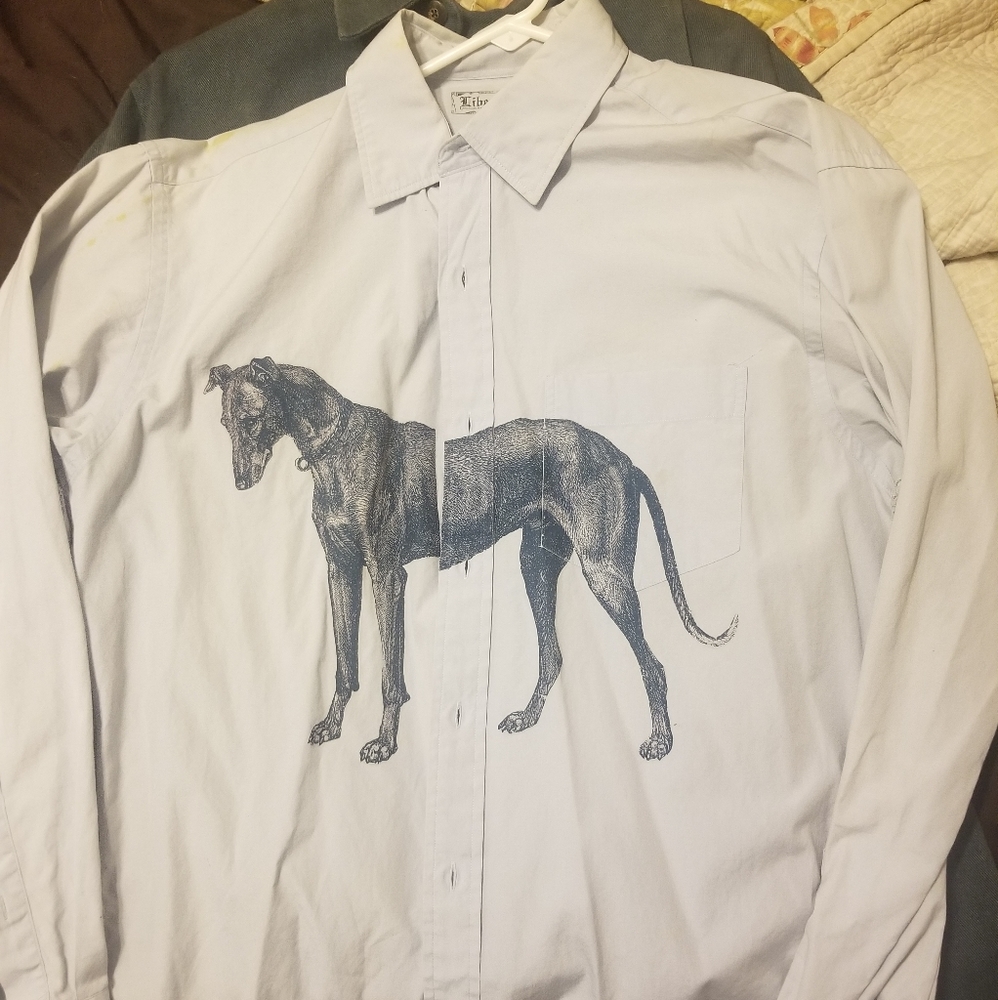 Libertine long sleeve greyhound dress shirt